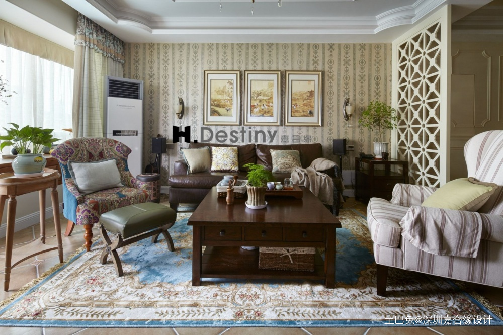 去繁为简的美式温馨家美式客厅设计图片赏析