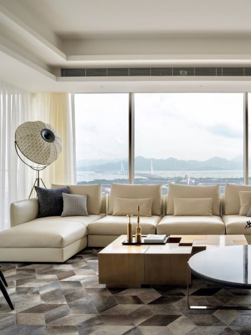 客厅沙发7装修效果图20天改造深圳第一精装豪宅