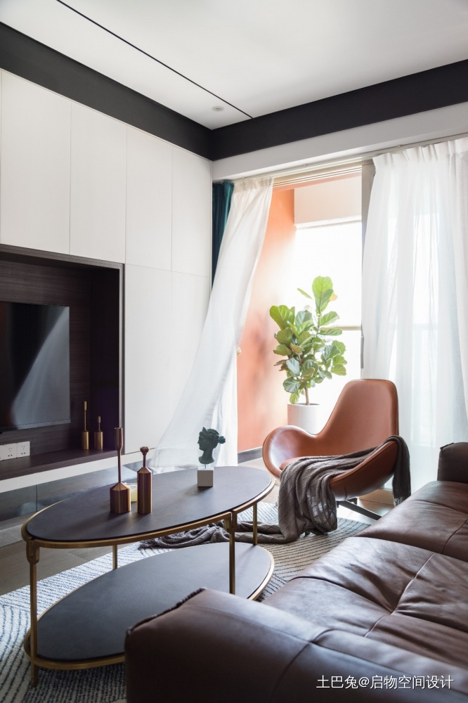 告别小清新本屋主很酷就要非黑即白的家现代简约客厅设计图片赏析