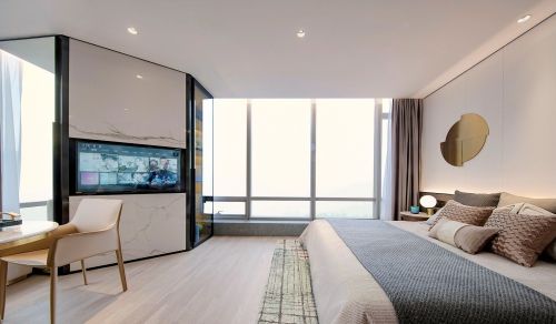 卧室木地板2装修效果图不落俗套的单身公寓设计李益中空