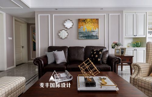 三居美式155㎡客厅装饰装修效果图