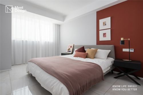 卧室窗帘3装修效果图复式小楼，半色空间，现代简约百