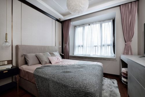 三居现代简约137㎡卧室装饰效果图片