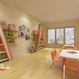 佰色幼儿园设计幼儿园装修早教中心室内设计_3752481
