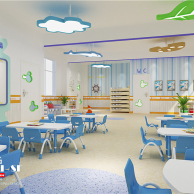 佰色幼儿园空间设计淘气堡设计早教中心设计_3752491