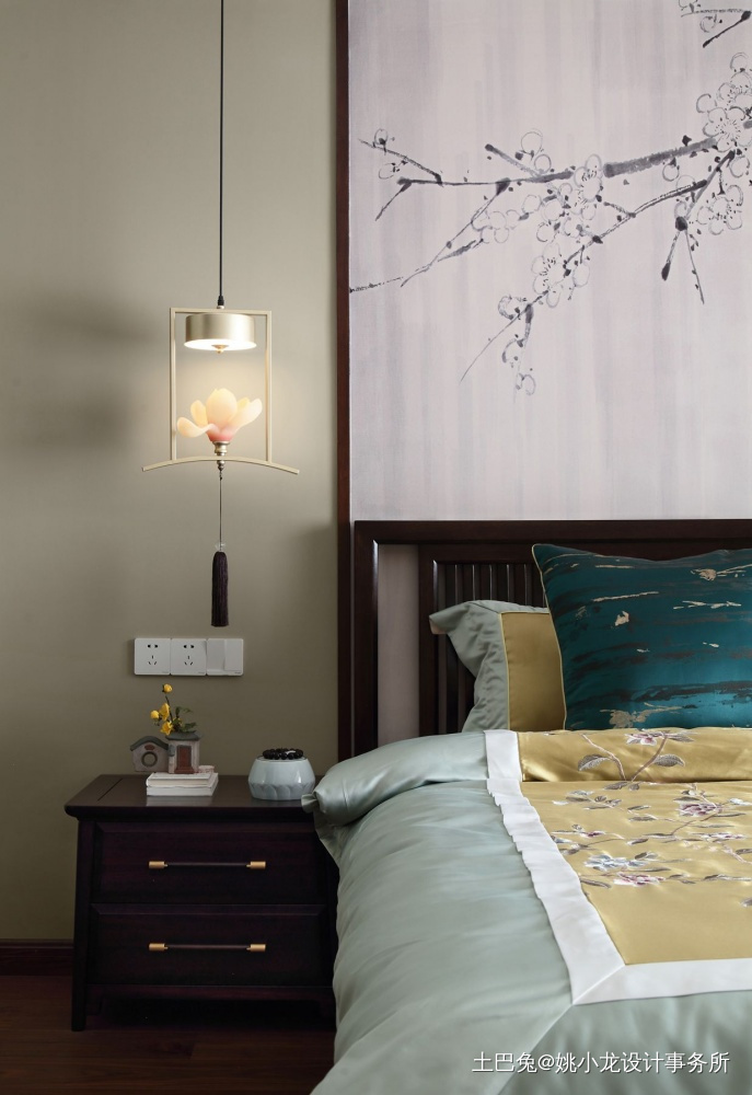 法兰谷新中式新中式卧室设计图片赏析