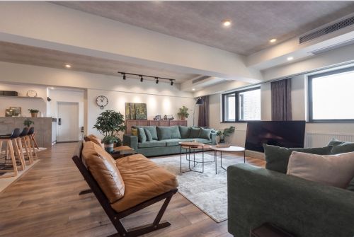 无框客厅沙发151-200m²一居现代简约家装装修案例效果图