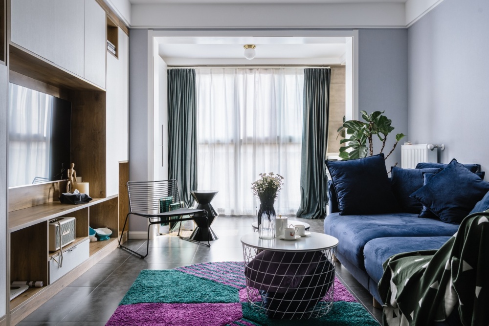 客厅沙发装修效果图悦色.威尼斯水城北欧风客厅设计图片赏析