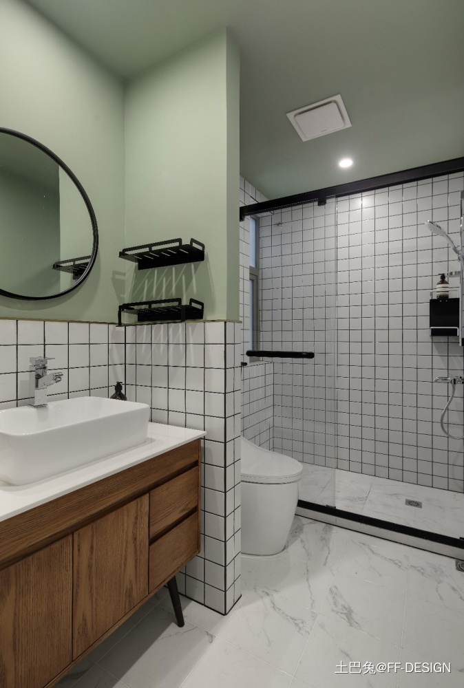 钢铁直男的粉卧室真是又“脏”又高级现代简约卫生间设计图片赏析