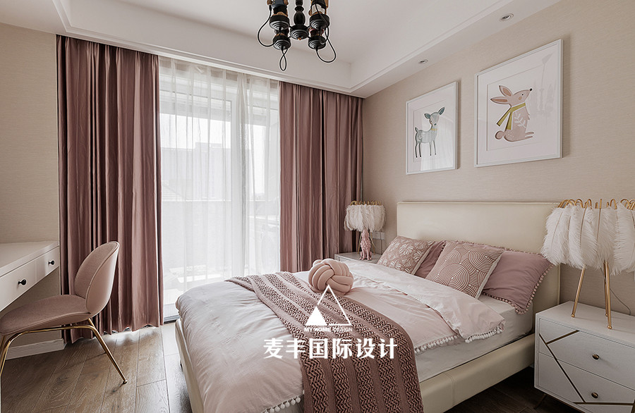 卧室窗帘1装修效果图现代紫金府现代简约卧室设计图片赏析