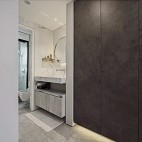 高级灰现代简约三室——卫生间图片