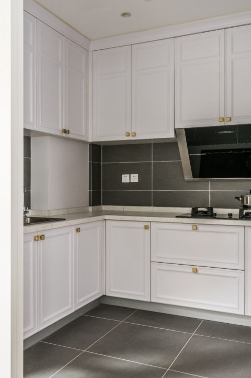 别墅豪宅美式350㎡厨房装修设计效果图