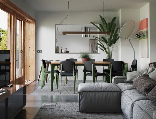 厨房木地板24装修效果图北欧餐厅设计方案分享素材