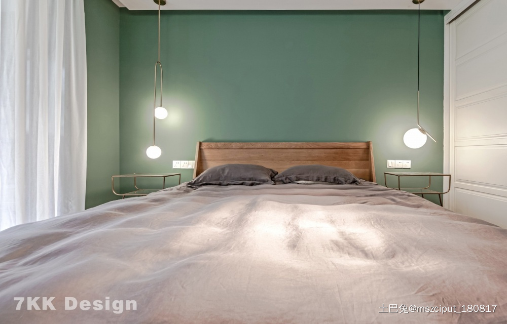 纯粹而干净清新而质感的北欧风温馨住宅北欧风卧室设计图片赏析