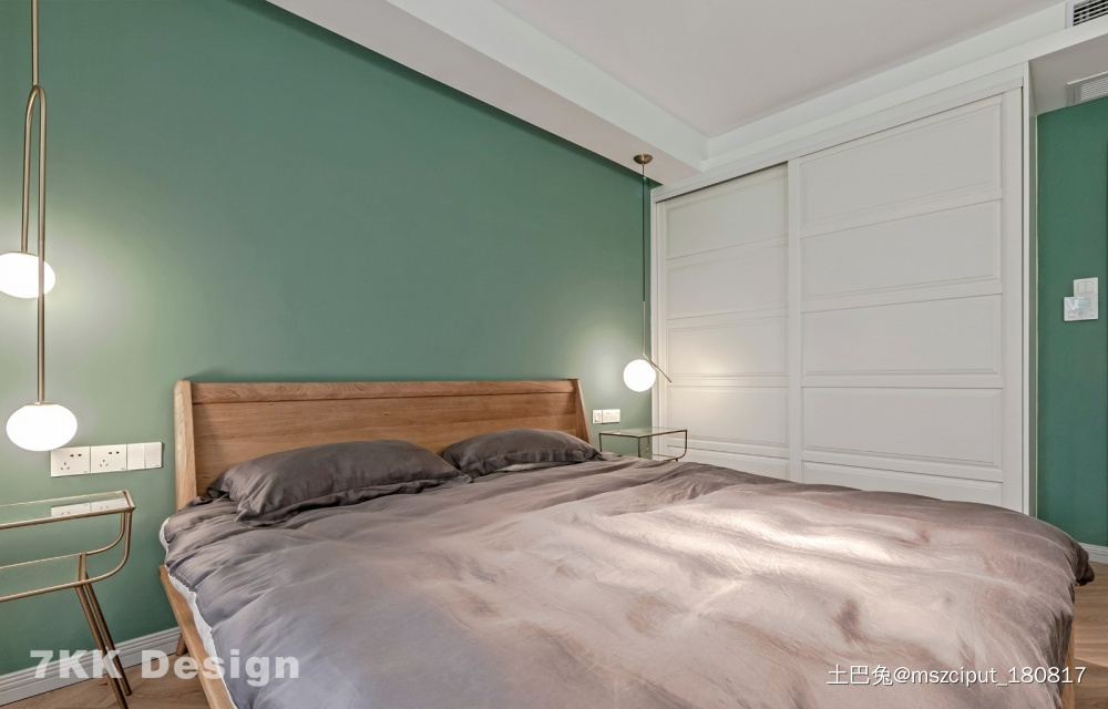 纯粹而干净清新而质感的北欧风温馨住宅北欧极简卧室设计图片赏析