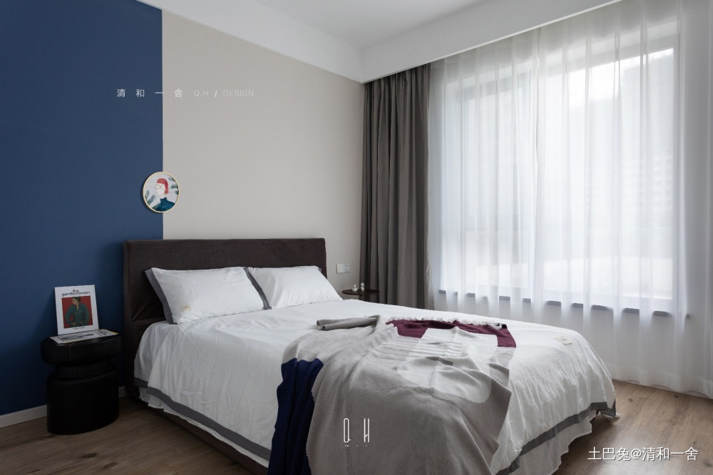 [清和实景]平衡·空间的构想现代简约卧室设计图片赏析