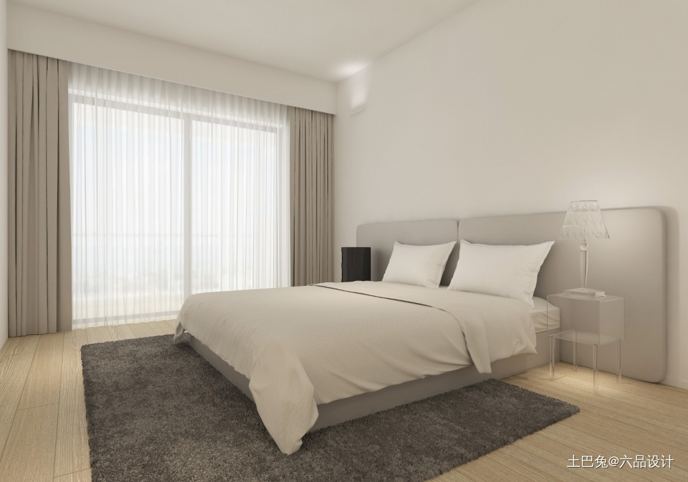 用白色玩出时尚感住宅空间现代简约卧室设计图片赏析