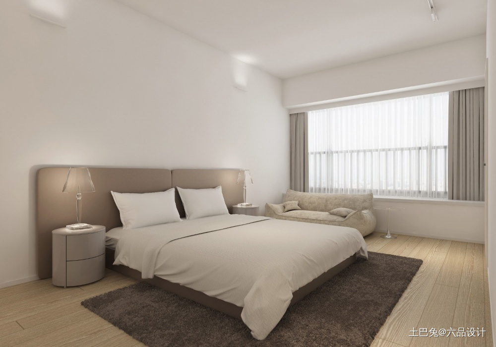 用白色玩出时尚感住宅空间现代简约卧室设计图片赏析