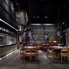 川味火锅餐厅设计：取餐区图片