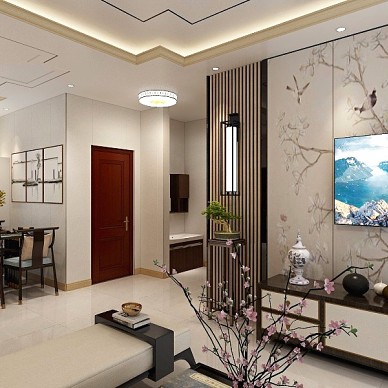 新中式客厅设计_3858552