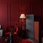 楝今-静与扬的红烈交织——客厅图片