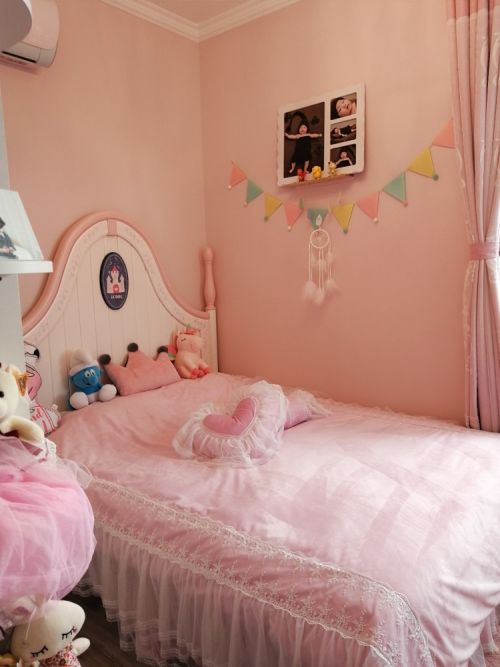 粉色卧室装修效果图2019年部分作品实景完工图