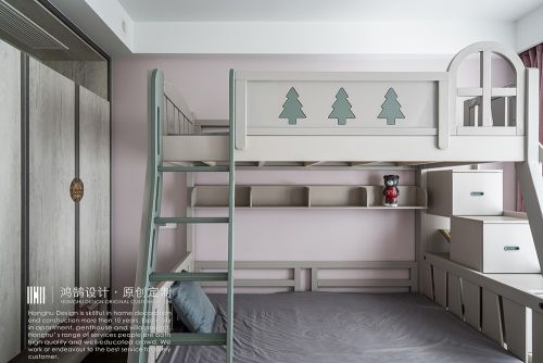 别墅豪宅新中式270㎡卧室装饰效果图片