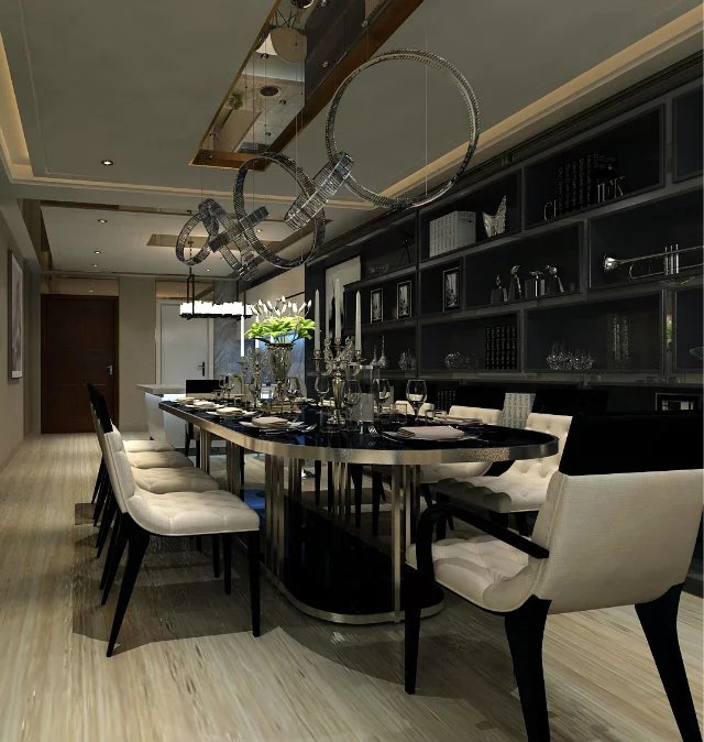 厨房装修效果图现代空间现代简约餐厅设计图片赏析