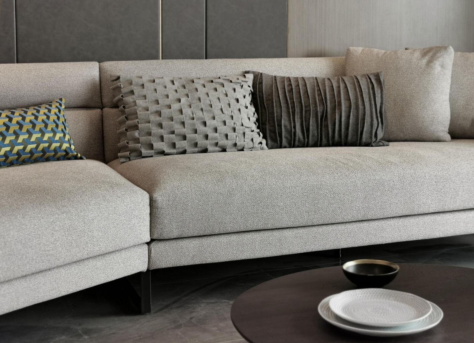 客厅沙发4装修效果图亦Relax丨139㎡•现代极现代简约客厅设计图片赏析