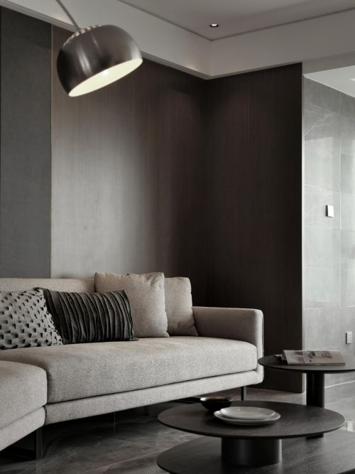 三居现代简约140㎡客厅装饰效果图片