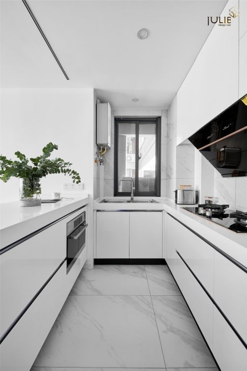 现代简约89㎡三居厨房装饰设计图