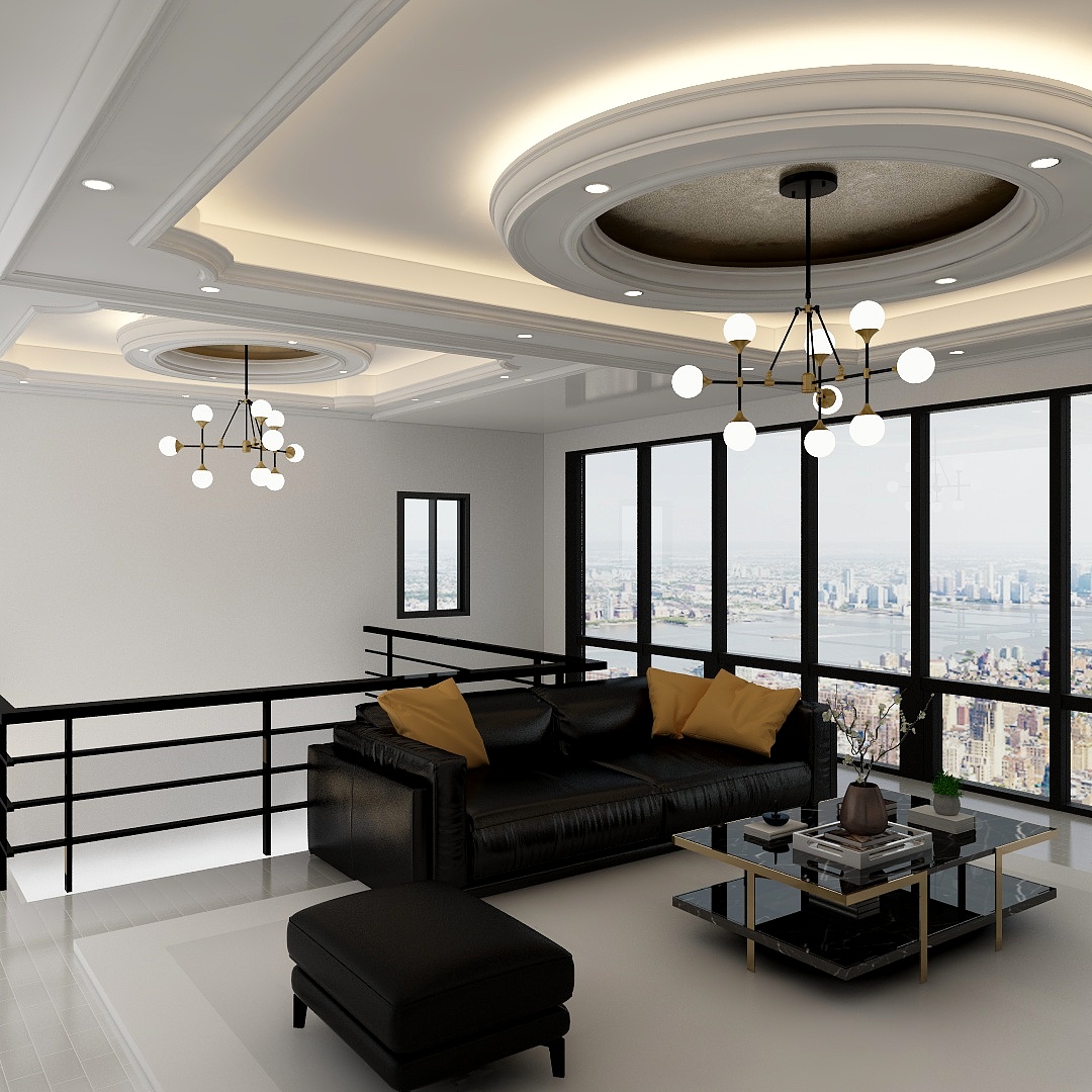 客厅沙发装修效果图loft简现代简约客厅设计图片赏析