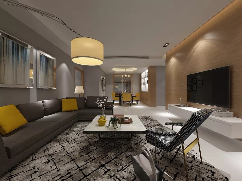 客厅沙发装修效果图明朗简洁塑造一个富有魅力的简约现代简约客厅设计图片赏析