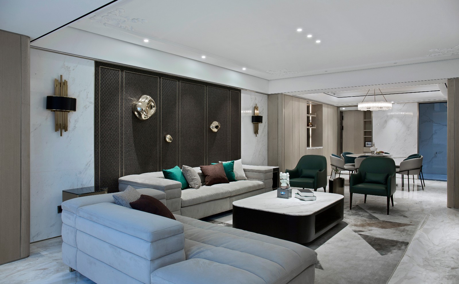 客厅沙发3装修效果图魔.登|诺卡空间设计混搭客厅设计图片赏析