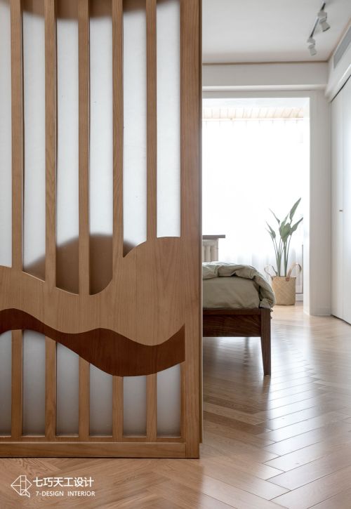 一居新中式65㎡卧室装修效果图