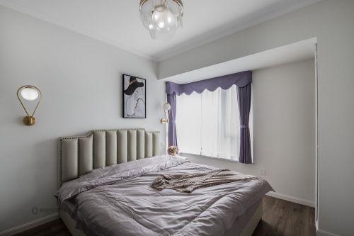 卧室窗帘2装修效果图康桥融府75平现代北欧风格装修