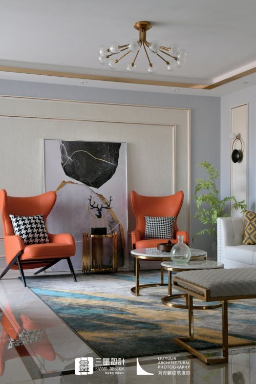 客厅沙发5装修效果图橘子味的夏天