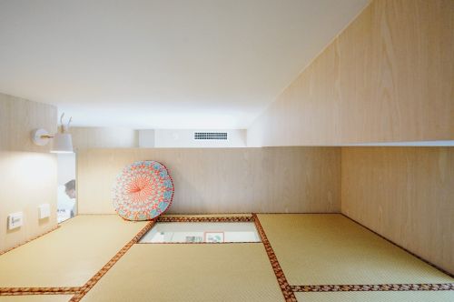 二居日式48㎡客厅装潢设计图