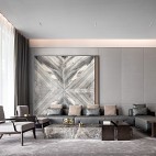 HTD新作 | 莫兰迪色演绎现代奢华空间——客厅图片