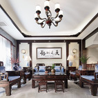 中式古典别墅豪宅——客厅图片