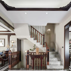 中式古典别墅豪宅——楼梯图片