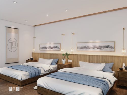 卧室装修效果图中天世纪新城民宿酒店200m²以上其他日式家装装修案例效果图