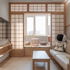 日式原木住宅-客厅图片