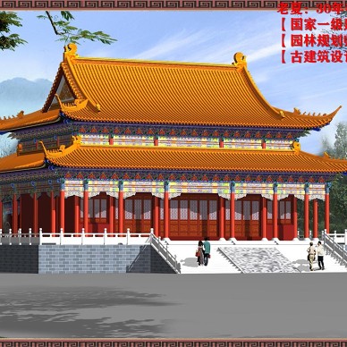 寺庙设计图施工图，寺院规划设计效果图_4069461