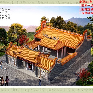 寺庙设计图施工图，寺院规划设计效果图_4069462