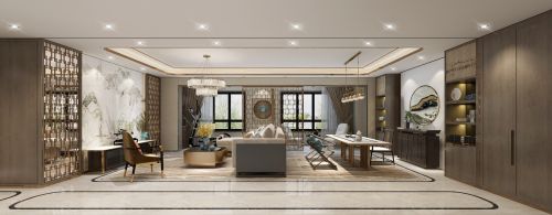 客厅装修效果图济阳新中式洋房151-200m²其他新中式家装装修案例效果图