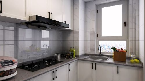现代简约140㎡二居厨房装修效果图