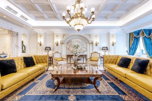 客厅装修效果图欧式一个”美术家“的家501-1000m²四居及以上欧式豪华家装装修案例效果图
