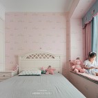 粉色儿童房窗帘