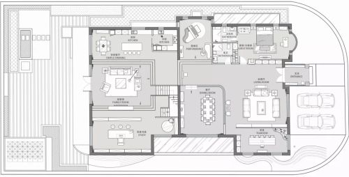 客厅装修效果图NewayDesign|极简轻1000m²以上别墅豪宅北欧极简家装装修案例效果图